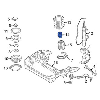 BMW OE - Front Suspension Strut Bumper