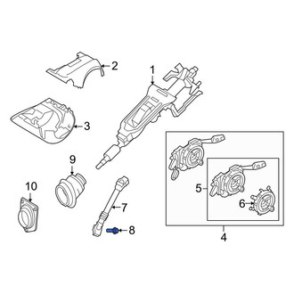BMW OE - Steering Column U-Joint Bolt
