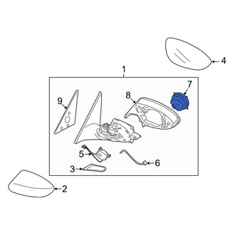 BMW OE - Front Door Mirror Drive Motor