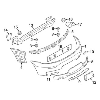 BMW OE - Rear Bumper - Bumper & Components (With M Package)