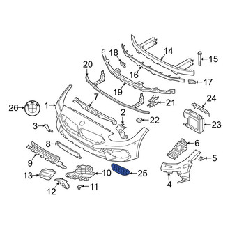 BMW OE - Front Left Outer Grille