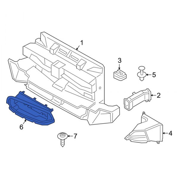 Radiator Support Air Duct