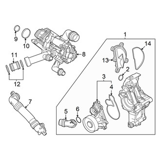 BMW OE - Cooling - Water Pump (Main), (M40i First Edition / sDrive M40i)