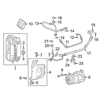 BMW OE - Air Conditioner & Heater - Condenser, Compressor & Lines