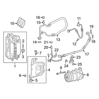 BMW OE - Air Conditioner & Heater - Condenser, Compressor & Lines (3.0L)