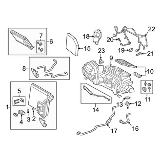 BMW OE - Air Conditioner & Heater - Evaporator & Heater Components