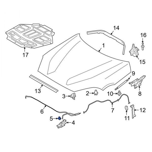 Hood Latch Bracket