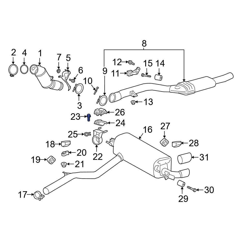 BMW OE 18308623584 Exhaust Control Valve Actuator Bolt