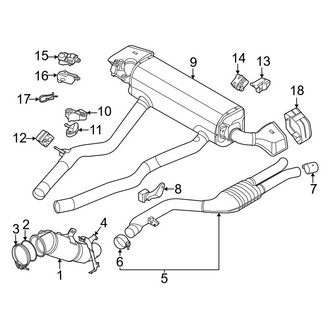 BMW OE - Exhaust System - Exhaust Components (3.0L)