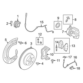 BMW OE - Front Suspension - Brake Components (W/O M Sport Brakes)