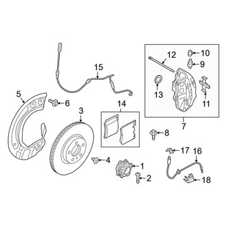 BMW OE - Front Suspension - Brake Components (With M Sport Brakes)
