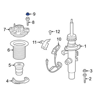 BMW OE - Upper Suspension Strut Nut