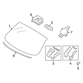 BMW OE - Windshield - Glass