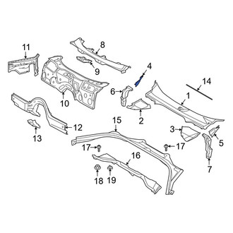 BMW OE - Front Right Cowl Extension