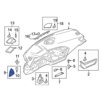 BMW OE - Left Instrument Panel Cover