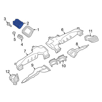 BMW OE - Front Right Lower Instrument Panel Air Duct