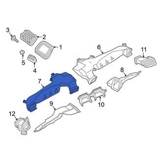 BMW OE - Instrument Panel Air Duct
