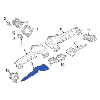 BMW OE - Instrument Panel Air Duct