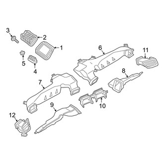 BMW OE - Instrument Panel - Ducts