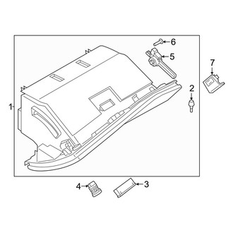 BMW OE - Instrument Panel - Glove Box
