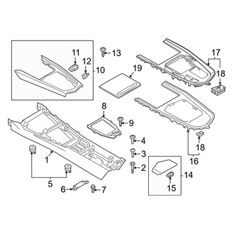 BMW OE - Front Console (Frame and Components)