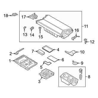 BMW OE - Front Console (Armrest and Trim)