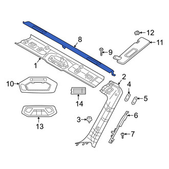 BMW OE - Front Roof Header Panel Cap