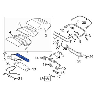 BMW OE - Front Roof Bow