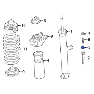 BMW OE - Lower Suspension Strut Nut