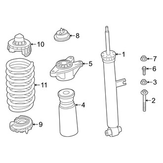 BMW OE - Rear Suspension - Shocks & Components (W/O Adaptive M Chassis)