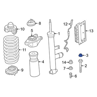 BMW OE - Lower Suspension Strut Nut