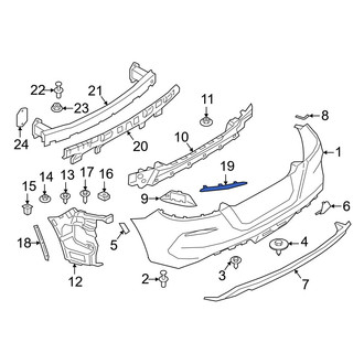 BMW OE - Rear Left Reflector Panel