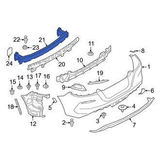 BMW OE - Rear Bumper Impact Bar