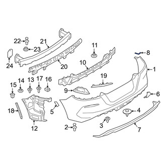 BMW OE - Rear Left Bumper Protection Pad