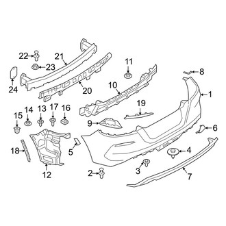 BMW OE - Rear Bumper - Bumper & Components (W/O M Sport Package)
