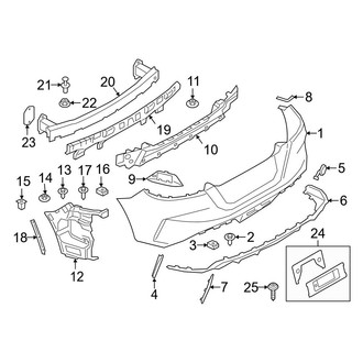 BMW OE - Rear Bumper - Bumper & Components (With M Sport Package)
