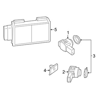 BMW OE - Rear Bumper - Electrical Components (With M Sport Package)