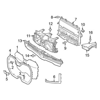 BMW OE - Front Bumper & Grille - Grille & Components (xDrive50)