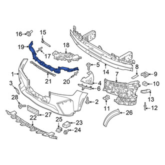 BMW OE - Front Bumper Impact Absorber