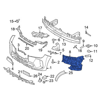 BMW OE - Front Left Bumper Cover Support Rail