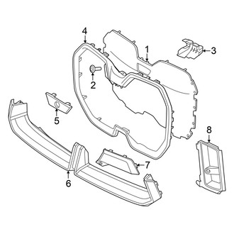 BMW OE - Front Bumper & Grille - Grille & Components