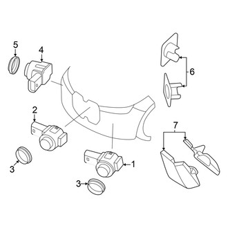 BMW OE - Front Bumper & Grille - Electrical Components (Park Distance Control), (xDrive45 / xDrive60)