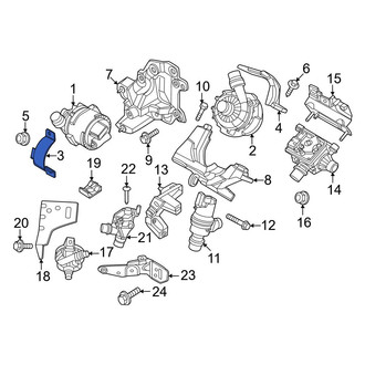 BMW OE - Front Drive Motor Coolant Pump Bracket