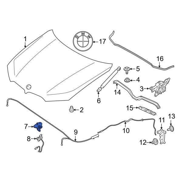 Hood Latch Striker Plate