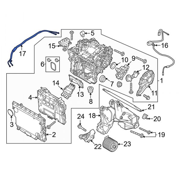 Hybrid Electric Motor Wiring Harness