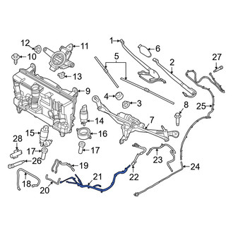 BMW OE - Front Windshield Washer Hose