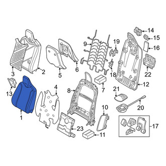 BMW OE - Front Left Seat Back Cushion Cover