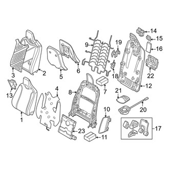 BMW OE - Seats & Tracks - Front Seat Components (Seat Back Components)