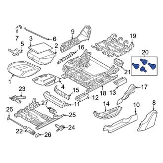 BMW OE - Seat Frame Hardware Kit