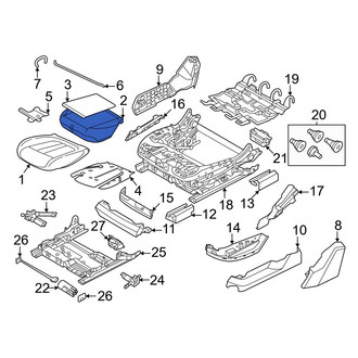 BMW OE - Front Right Seat Cushion Foam
